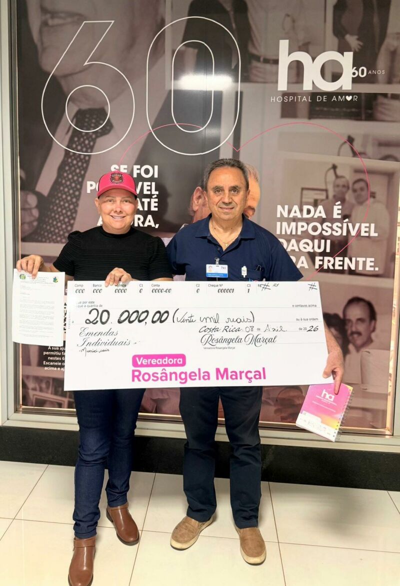 Ilustração da notícia Rosângela Marçal leva emenda de R$ 20 mil a Barretos e pede carreta de prevenção para Costa Rica